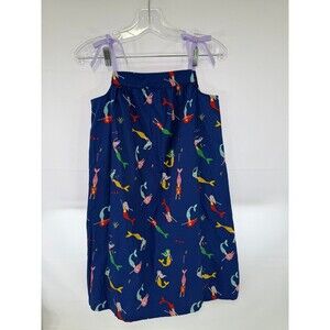Hanna Andersson Girls Ribbon Sundress Mermaids 150